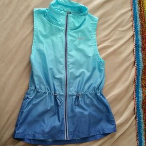 NWOT Nike ombre windbreaker vest